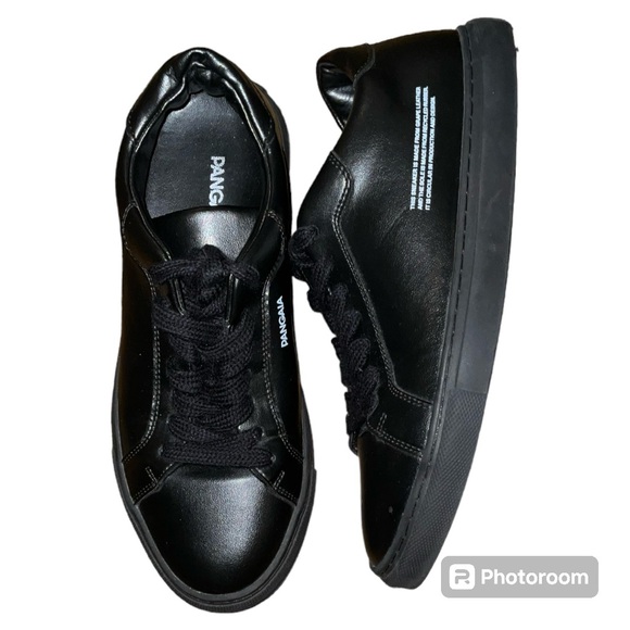 Pangaia Other - PANGAIA Grape Leather Sneakers Black Size 38W